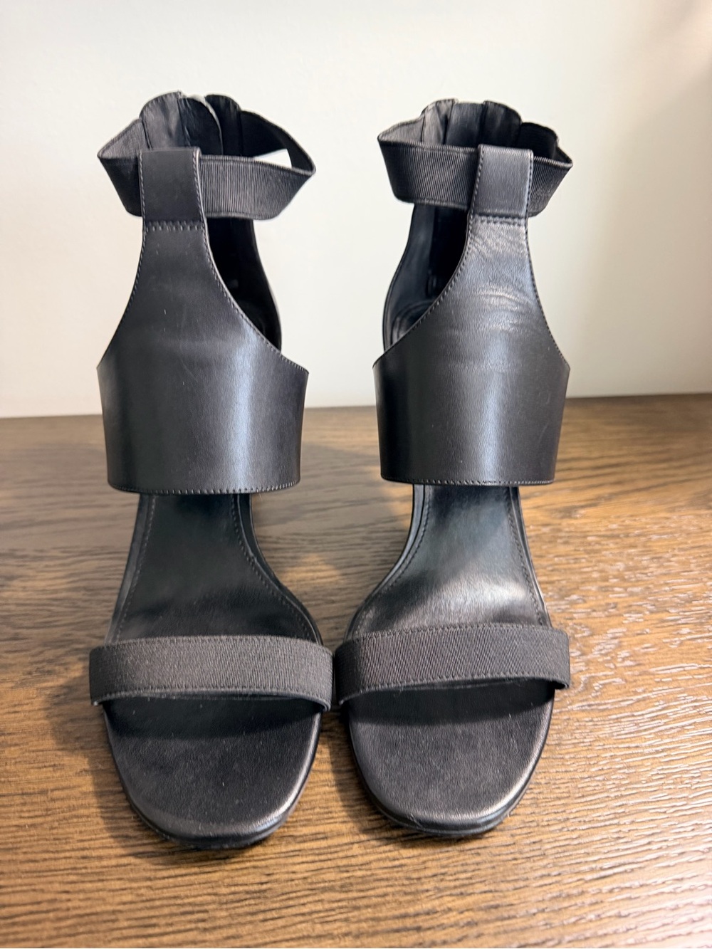 Michael Kors Black Ankle-Cuff Heeled Sandals
